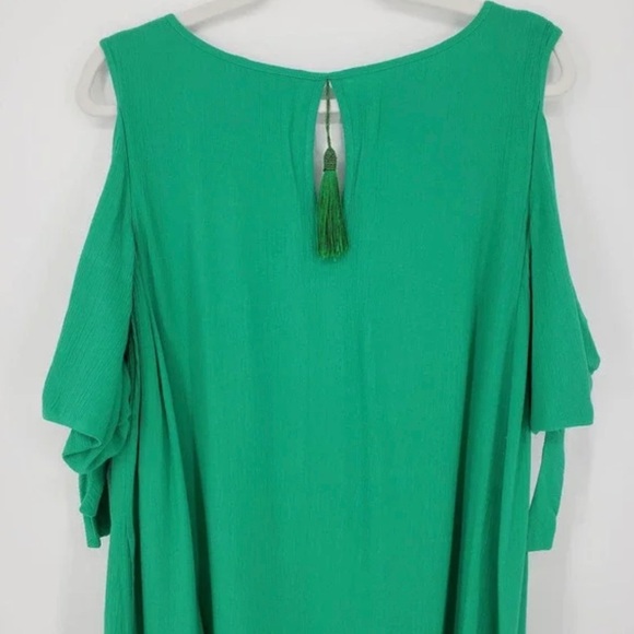 Soft Surroundings Destin Cold
Shoulder Dress L Swing Pockets
Tassel Kelly Green - Picture 9 of 14